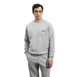 Lufian Sigma Erkek Sweatshirt, Gri, 3XL Beden