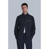 Lufian Slim Fit Erkek Gömlek Beden, Koyu Lacivert, M, Basic Gömlek