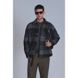 Lufian Slim Fit Erkek Gömlek, Siyah, XS, Basic Gömlek