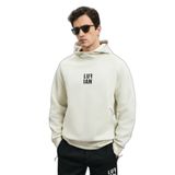 Lufian Snow Erkek Kapüşonlu Sweatshirt, Kırık Beyaz, 2XL