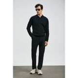 Lufian Sterno Smart Erkek Chino Pantolon Slim Fit Siyah