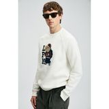 Lufian Storm Erkek Sweatshirt - Kırık Beyaz - 3XL