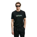 Lufian Surge Modern Grafik Tişört, Siyah, S Beden, Erkek