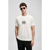 Lufian Thınk Modern Grafik Erkek T-Shirt 111020310 Kırık Beyaz - Ada Çayı - Kırık Beyaz - XL