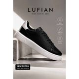 Lufian Tommy Erkek Hakiki Deri Sneaker Siyah Günlük Spor Ayakkabı Kalın Taban Casual Rahat Ayakkabı LFN -T2026