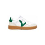 Lufian Unisex Beyaz Yeşil Süet Detaylı Gum Taban Retro Sneaker Spor Ayakkabı