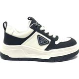 Lufian Unisex Deri Jennifer Sneaker Siyah Beyaz Renkli Düz Taban Spor Ayakkabı