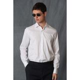 Lufian Varen Erkek Smart Gömlek Comfort Slim Fit Beyaz - 2XL