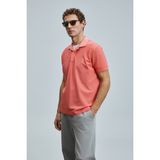Lufian Vernon Smart Erkek Polo Tişört - Mercan - XS