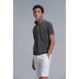 Lufian Vernon Smart Erkek Polo Tişört - Vizon - XS