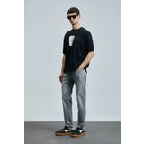 Lufian Zeno Smart Jean Erkek Pantolon Slim Fit Antrasit