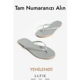 Lufie Style Kadın Parmak Arası Terlik Gümüş