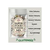 Luga Glutensiz Süperfood Chia Keten Kenevir Tohumu Susam Kabak ve Ay Çekirdeği İçi Karışım Mix 1 KG