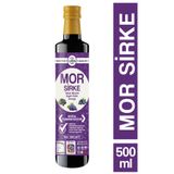 Luga Mor Sirke 500 ml - Yaban Mersini, Siyah Üzüm, Aronya Sirkesi Karışımı, Cam Şişe, Doğal Fermantasyon