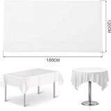 Lugami Tek Kullanımlık 5 Adet Beyaz Masa Örtüsü - 100 x 120 cm