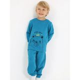 Luggi Baby Bisiklet Yaka Erkek Bebek Sweatshirt ve Eşofman Alt 2'li Takım - 2 - 3 Yaş - Indigo