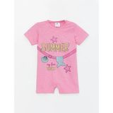 Luggi Baby Kısa Tulum Kız Bebek 6 Ay-3 Yaş - 6 - 9 Ay - Pembe
