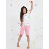 Luggi Baby Kız Çocuk Desenli Şortlu Takım 2-7 Yaş Pembe - 2 - 3 Yaş