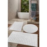 Lugmo Banyo Paspası Beyaz Kaymaz Taban Peluş Bubble 50X50 cm