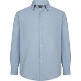 Lugon Erkek Çift Cep Kışlık Kaşmir Gömlek - 4XL - Buz - Mavi