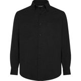 Lugon Erkek Çift Cep Kışlık Kaşmir Gömlek - 4XL - Siyah