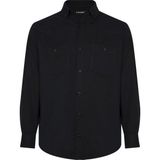 Lugon Erkek Çift Cep Kışlık Kaşmir Gömlek - Lacivert - 3XL