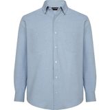 Lugon Klasik Kışlık Çift Cep Kaşmir Erkek Gömlek - 2XL - Mavi