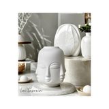 Lui Tasarım Vazo Trend Bohem Buddha Büyük Xl Boy Seramik Mat Beyaz Vazo