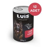 Luis 12x400 gr Parça Kuzu Etli Soslu Köpek Konservesi