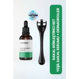 Luis Bien Yeşil Sakal Serumu + Dermaroller (0,25 mm) Sakal Güçlendirme Seti | Derma Roller | Titanyum Dermaroller | Saç Dermaroller | Yüz Dermaroller | Mikro İğneleme | Dermapen Alternatifi | Cilt Bakım Aleti