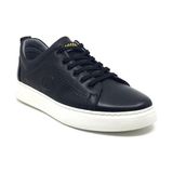 Luis Figo Hakiki Deri Erkek Sneaker Ayakkabı CKR01019 - 43 - Siyah - Beyaz