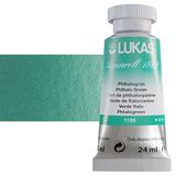 LUKAS Aqua 1862 24 ml - Profesyonel kalitede sulu boya - Renk tonu ftalo yeşili