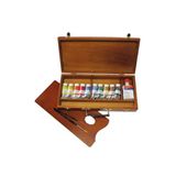 Lukas Aquarell 1862 6153 Ahşap Kutu 10x24 ml Profesyonel Sulu Boya
