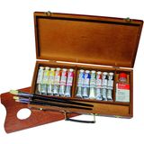 Lukas Aquarell 1862 Usta Seri Suluboya Seti 12 Renk, 20ml, 1 Palet, 3 Fırça