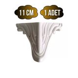 Lükens Desenli 11Cm Plastik Ayak Mobilya Masa Ve Dolap Ayağı(Beyaz)(11Cm) Beyaz 11Cm 11Cm - 1 Adet