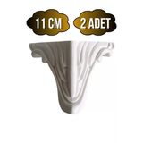 Lükens Desenli 11Cm Plastik Ayak Mobilya Masa Ve Dolap Ayağı(Beyaz)(11Cm) Beyaz 11Cm 11Cm - 2 Adet