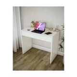 Lükens Mobilya Çalışma Masası Makyaj Masası Beyaz | 1 Çekmeceli | E1 Suntalam | 90x75x50 cm | Ev Ofis Yatak Odası