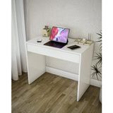 Lükens Mobilya Çalışma Masası Makyaj Masası Beyaz | 1 Çekmeceli Teleskopik Raylı | E1 Suntalam | 90x75x50 cm | Ev Ofis Yatak Odası