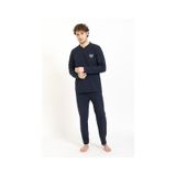 Lukitus Büyük Beden Battal Erkek Pijama Takımı Rimol-bbb Lacivert