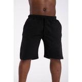 Lukitus Erkek Pamuklu Basic Şort - Siyah - 2XL