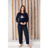 Lukitus Kadın Desenli Polar Pijama Takımı