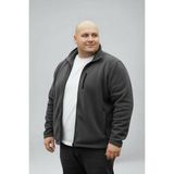 Lukitus Tüylenme Yapmaz Anti Pilling Erkek Büyük Beden Polar Mont - 6XL - Gri