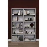 Lüks 10 Raflı Ev Ofis Kitaplık %100 Mdf Modern Dekoratif Kütüphane Kitaplık K003 Kül Gri