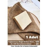 Lüks %100 Doğal Güzel Kokulu El Yüz Saç Vücut Cilt Orijinal Bitkisel Keçi Sütü Sabunu 120G - 1 Adet
