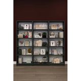 Lüks 15 Raflı Ev Ofis Kitaplık %100 Mdf Modern Dekoratif Kütüphane Kitaplık K004 Antrasit Gri