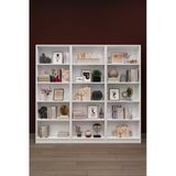 Lüks 15 Raflı Ev Ofis Kitaplık %100 Mdf Modern Dekoratif Kütüphane Kitaplık K004 Beyaz