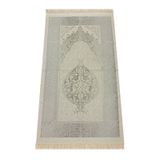 Lüks Açık Renk Osmanlı Tafta Seccade ? 0210 Gri