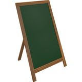 Lüks Ahşap Ayaklı Yazı Tahtası 60X85CM - Yeşil/siyah - Genel