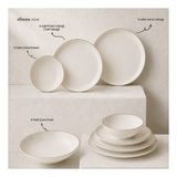 Lüks Altın Yaldız File Desenli Modern Porselen Yemek Takımı 24 parça 6 Kişilik Timeless Design