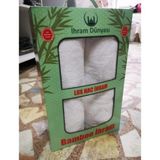 Lüks Bambu Ihram Hac ve Umre Ihramı... Lastikli Ihram Kemeri Hediyemizdir.... - Standart - Beyaz